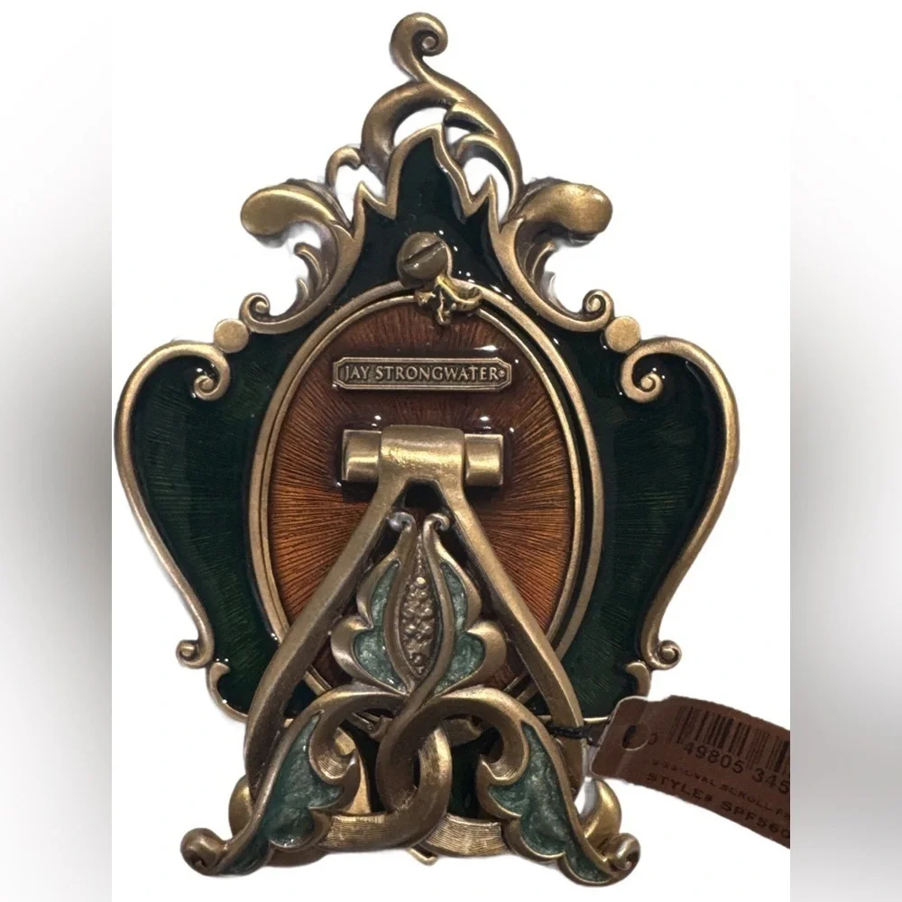 JAY STRONGWATER VICTORIANA YVONE FRAME.  HAND PAINTED ENAMEL& SWAROVSKI CRYSTALS